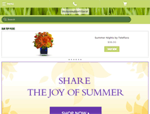 Tablet Screenshot of hummingbirdfloralandgifts.com